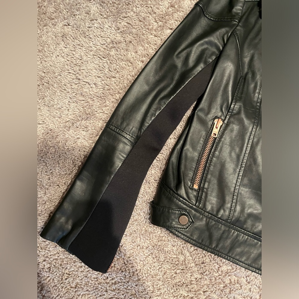 Leather Moto Jacket - Picture 3 of 5